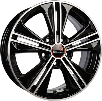 Литые диски Remain R106 16x6" 5x114.3мм DIA 67.1мм ET 43мм Черный с полировкой