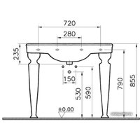 Умывальник Vitra Efes 100x57.5 [6209B003-0001]