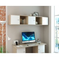 Шкаф распашной MFMaster Прайм-51-1 (дуб сонома/белый)