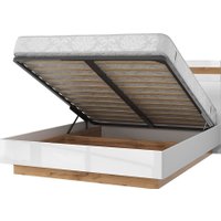 Кровать Anrex Taurus 160В с подъемником 160x200 (дуб вотан/белый)