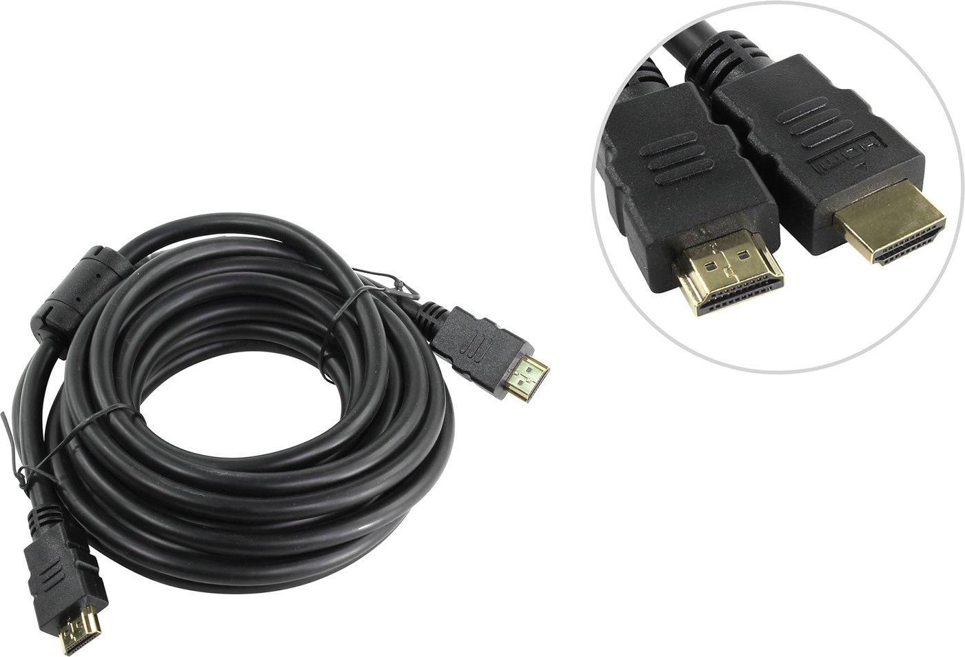 

Кабель AOPEN ACG711D-5M HDMI - HDMI (5 м, черный)