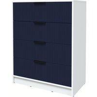 Комод Интерлиния Концепт Лайн КТ-К80 (белый платинум/индиго)