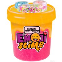 Слайм Slimer Emoji S130-77 с блёстками и наполнением (120 мл, розовый)