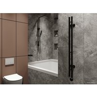 Полотенцесушитель Guardo Pilon Stretto 150x8.5 (черный матовый, электрический)
