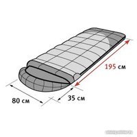 Спальный мешок AlexikA Summer Compact Plus (левая молния, синий)