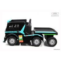 Электромобиль RiverToys Mercedes-Benz Axor с прицепом H777HH (голубой)