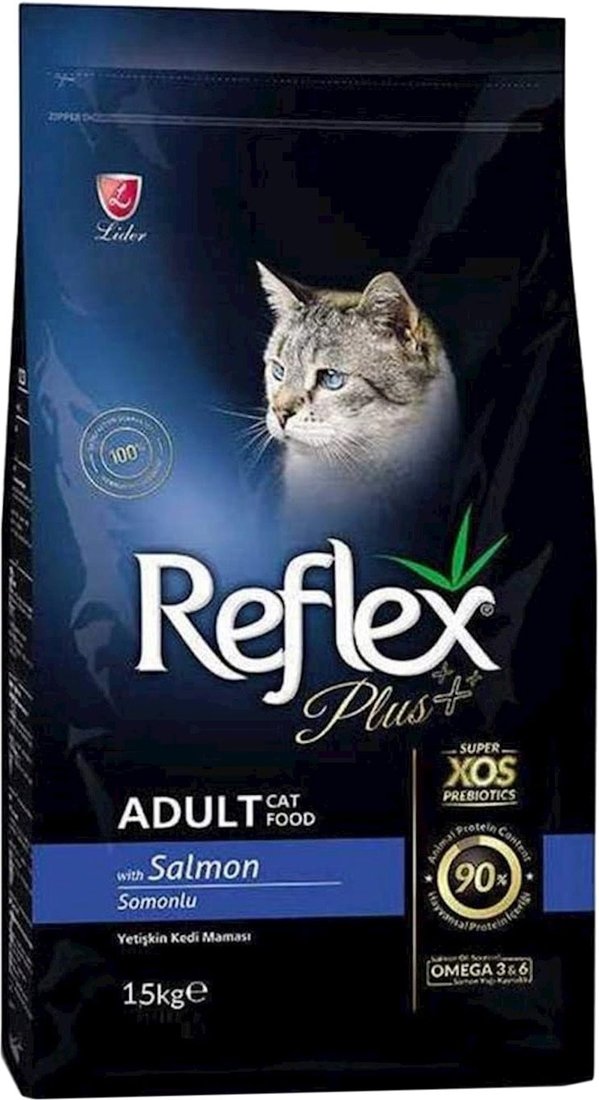 

Сухой корм для кошек Reflex Plus Adult Salmon 15 кг