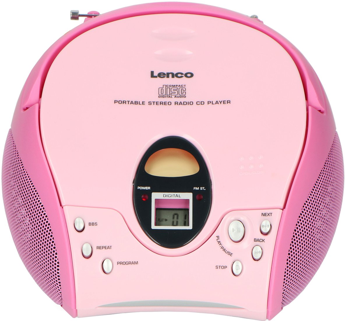 

Магнитола Lenco SCD-24 (розовый)