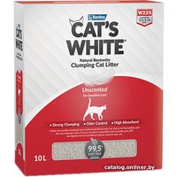 Наполнитель для туалета Cat's White Unscented Box 10 л