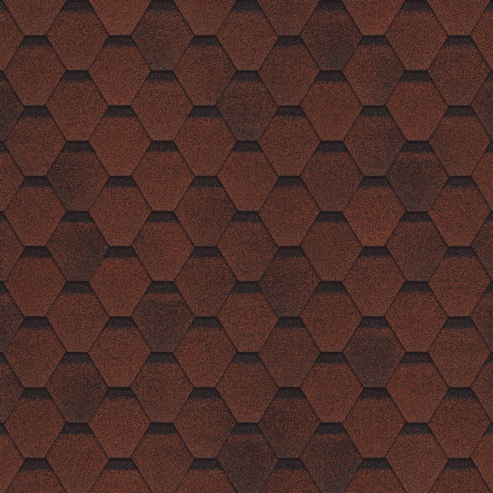 

Битумная черепица Shinglas Финская соната (красный)