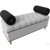 Банкетка Лига диванов Глория 29277 (экокожа белый/черный)