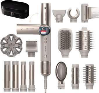 Мультистайлер Cecotec AirGlam 14 в 1 Flex Champagne 114727