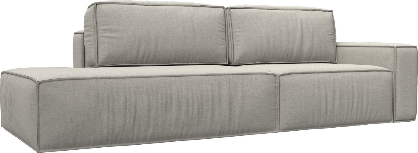 

Диван Лига диванов Прага Модерн подлокотник справа 125053 (рогожка амур бежевый)