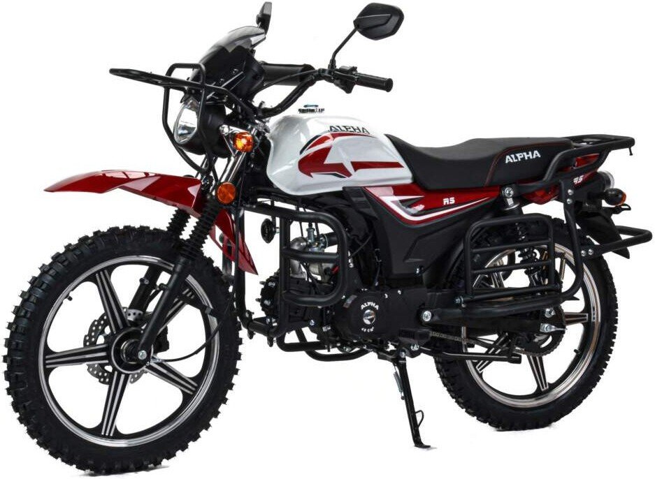 Мопед Motoland Альфа RS Forester 11 (LM48-B) 18/18 (A) (белый/красный)
