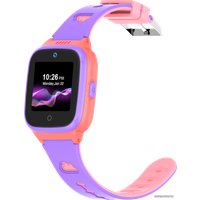 Детские умные часы LeeFine Q27 4G (розовый/фиолетовый)