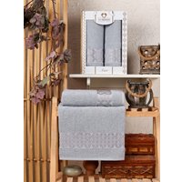 Набор полотенец Two Dolphins Azor 11830 (2 шт, в коробке, светло-серый)