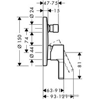 Смеситель Hansgrohe Metris S 31466000