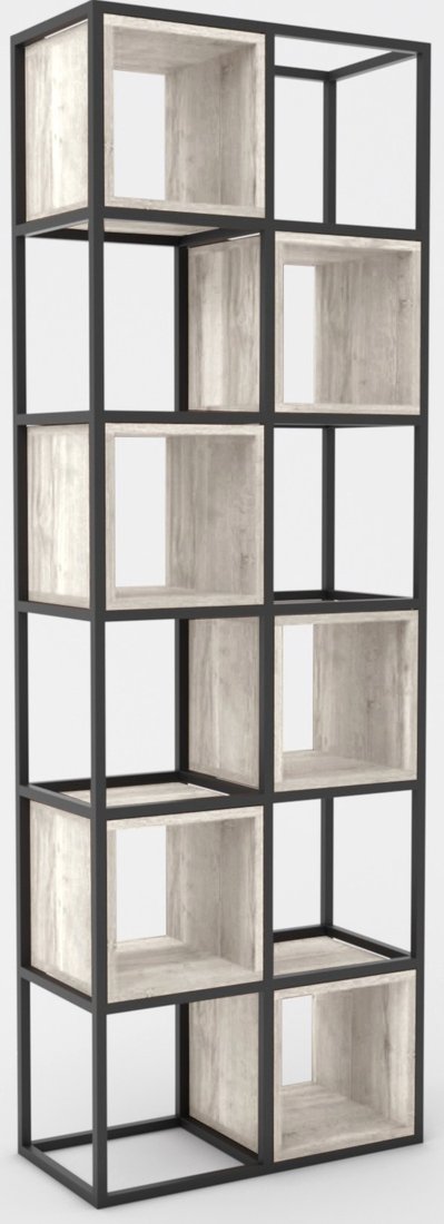 

Стеллаж Hype Mebel Грос-2 70x175 (черный/древесина белая)