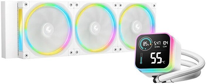 

Система жидкостного охлаждения для процессора DeepCool LQ360 Ultra ARGB WH R-LQ360-WHASMC-G-1