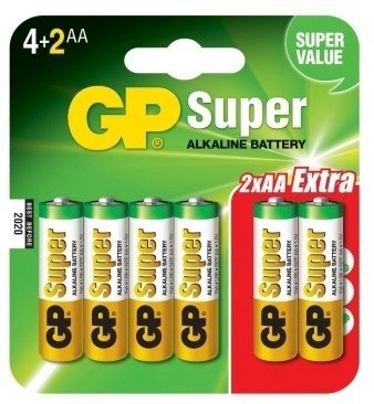 Батарейка GP Super LR6/15A 6BP