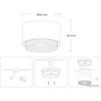 Точечный светильник Ambrella light Techno spot TN71271