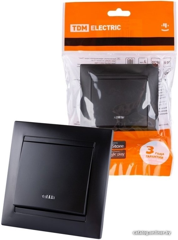 Выключатель TDM Electric Лама SQ1815-0604 (графит)