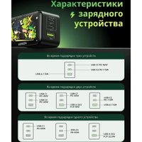 Сетевое зарядное Ugreen CD244 10335GI (черный)