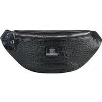 Сумка на пояс Franchesco Mariscotti 1-4618к (крокодил, черный)