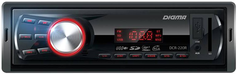

USB-магнитола Digma DCR-220R