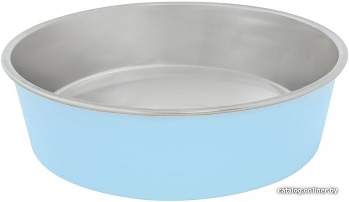 Миска Duvo Plus Металлическая 450 мл (голубой)