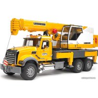 Автомобиль с краном Bruder MACK Granite Liebherr crane truck 02818