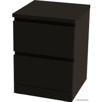 Тумба Mio Tesoro Варма 2 (шпон, черный)