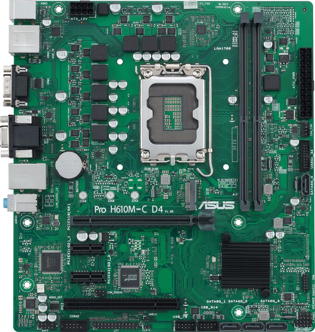 Материнская плата ASUS Pro H610M-C-CSM D4