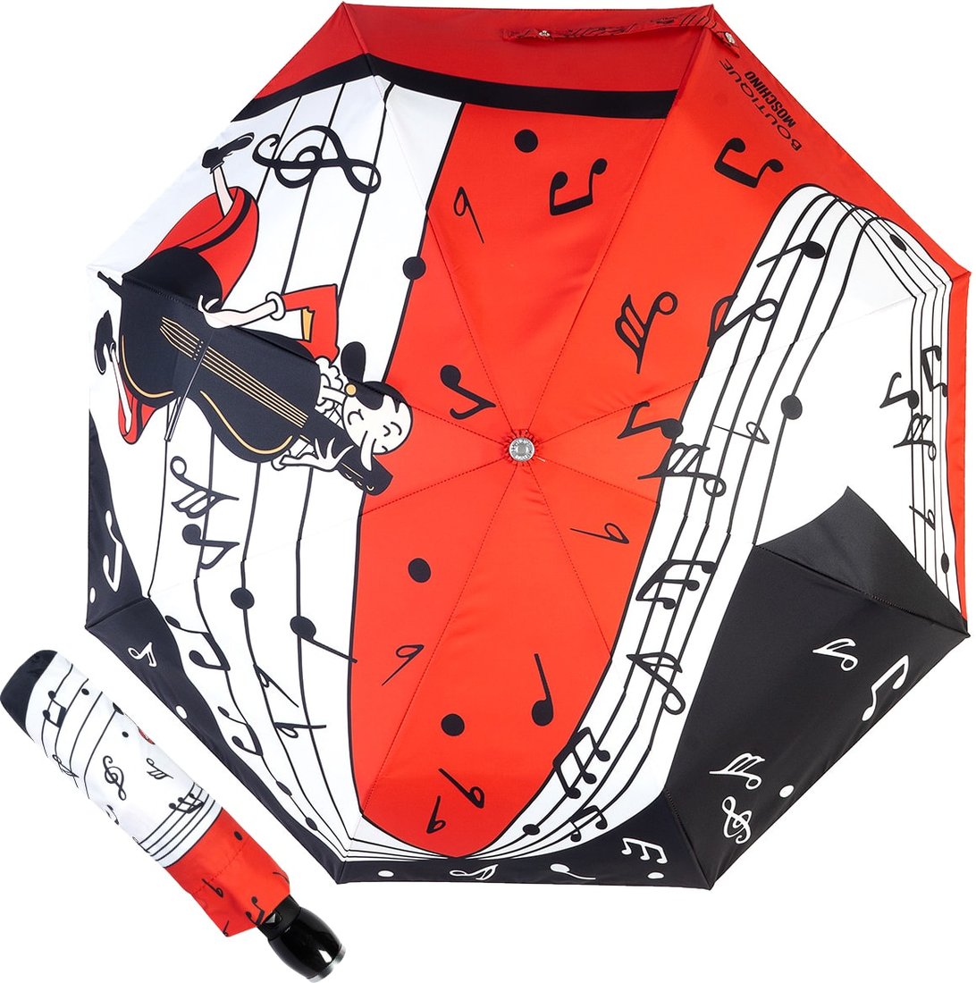 

Складной зонт Moschino 7020-OCC Olivia Musician Red