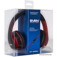 Наушники SVEN AP-940MV (черный/красный)