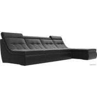 Модульный диван Лига диванов Холидей люкс 105575 (экокожа, черный)
