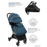 Коляска прогулочная «книга» Indigo Onyx (синий)