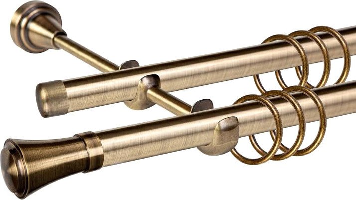 

Карниз для штор АС ФОРОС Grace D19Г/19Г + наконечники Анкона (1.6м, антик)
