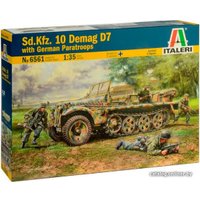 Сборная модель Italeri 6561 Полугусеничный тягач Sd. Kfz.10 Demag D7