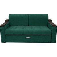 Диван Сириус Лидер-3 НПБ 185x110 (Eva 30 велюр зеленый)