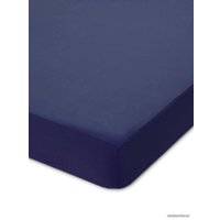 Простыня Мерцана Простыня на резинке 90 см (трикотаж, темно-синий)