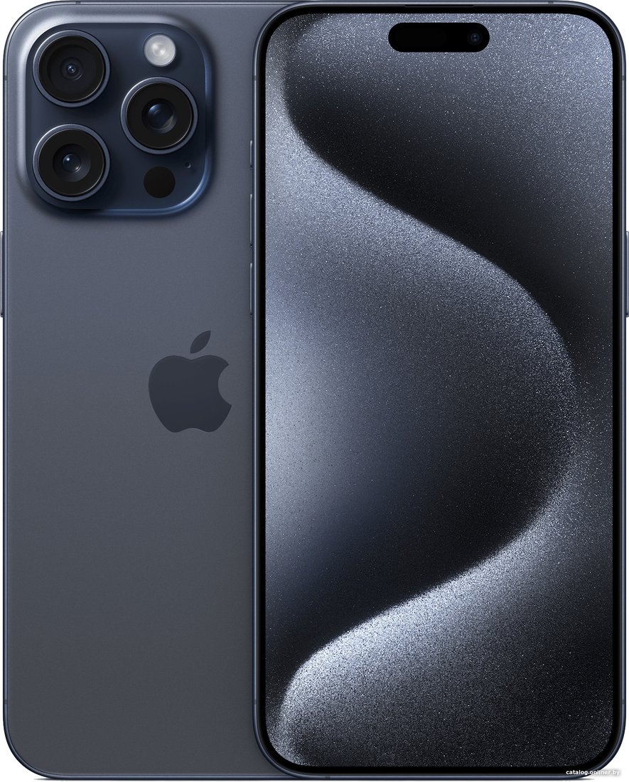 Телефон Apple iPhone 15 Pro Max eSIM 1TB (синий титан)