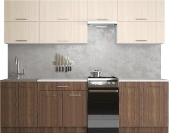 Готовая кухня Хоум Лайн Гранд Лайт 50-2.7 (венге винтаж/дуб молочный)