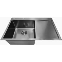 Кухонная мойка Stellar Decor S7850NB-L-D (нано черный)