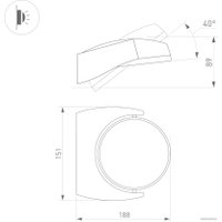 Уличный настенный светильник Arlight LGD-EYE-WALL-6W Warm3000 029979