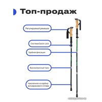 Палки для скандинавской ходьбы RoadLike Compact 368219 (зеленый)