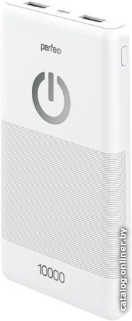 Внешний аккумулятор Perfeo Splash 10000mAh (белый)