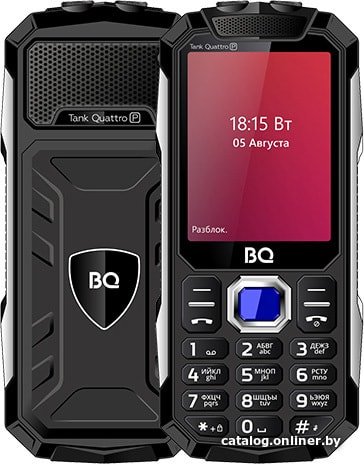 Кнопочный телефон BQ BQ-2817 Tank Quattro Power (черный)