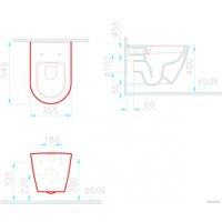 Унитаз подвесной Vitra Sanibelle SmoothFlush 7551B003-0075 (без сиденья)