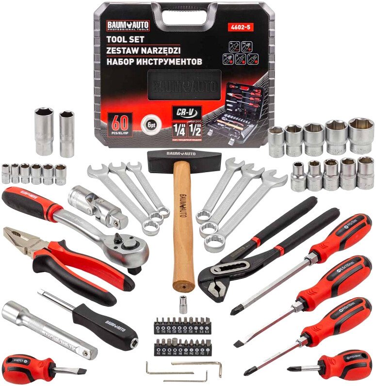 Универсальный набор инструментов BaumAuto BM-4602-5 (60 предметов)
